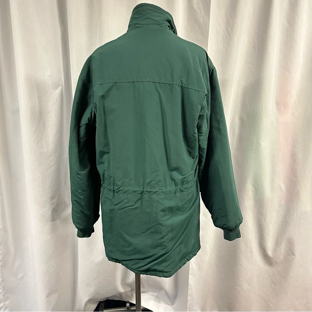 MENS J. Crew Forest Green Peacoat Parka Fleece Lined Winter Coat Utility Jacket
